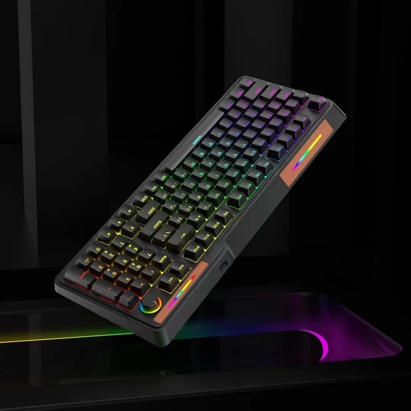 Bluejw 96-Key Wired/Wireless Mechanical Gaming Keyboard Combo with Mouse - Compact Layout for Laptop PC Gamers - Image 1